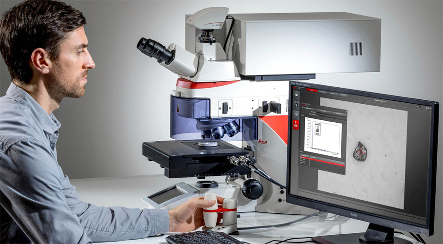 Solución de análisis de composición microestructural DM6 M LIBS